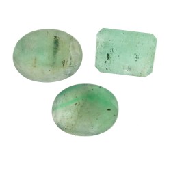 Green Emerald – 13.33 Carats (Ratti-14.73 ) Panna ~ 3 Pcs Seller Pack